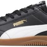 Puma Men's Club 5v5 Shoes Sneaker, Black White Gold Indoor