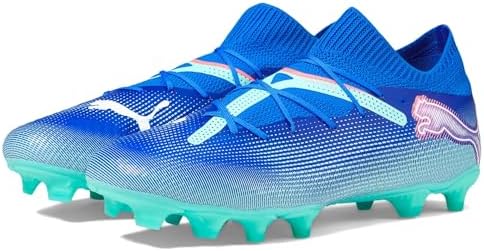 PUMA Men's Future 7 Pro Firm Artificial Ground Soccer Cleats Sneaker, Bluemazing White-Electric Peppermint, 9.5 | Soccer