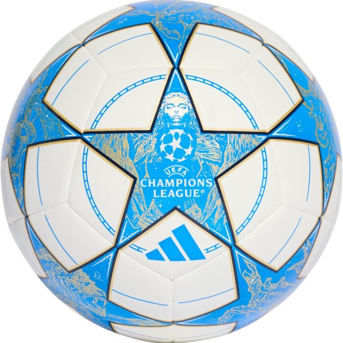 Adidas Unisex-Adult UEFA Champions League Training Soccer Ball, White/Dark Blue/Pantone/Matte Gold, 3 : Sports & Outdoors