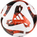 Adidas Tiro League J290 Ball HT2424, Unisex, Soccer Ball, White/Black/Team Solar Orange, 5 : Sports & Outdoors