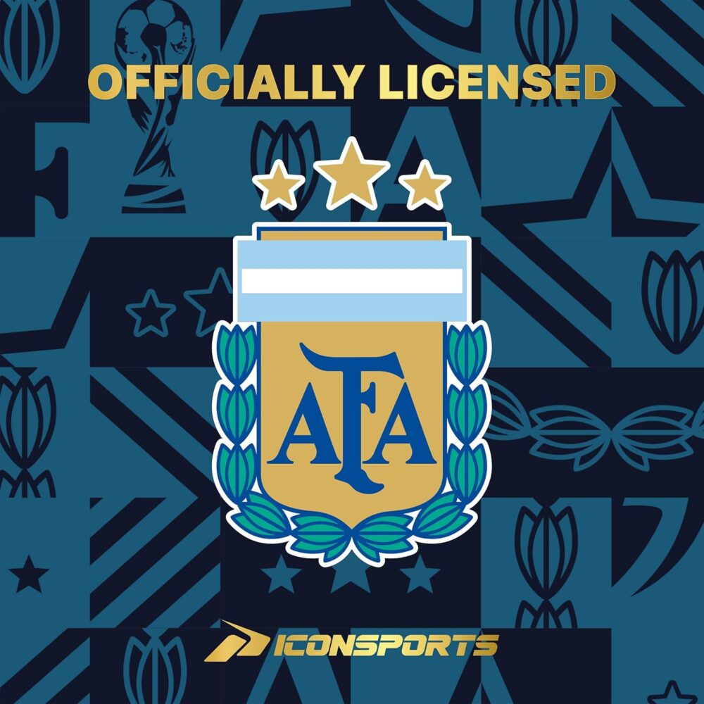 Icon Sports Argentine Football Association Lionel Messi Soccer Ball - AFA095BL Light Blue Size 5 : Sports & Outdoors - Image 6