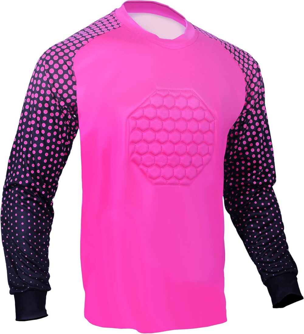 Soccer Goalie Jersey (Pink, AM (Chest 42-44")) : Clothing, Shoes & Jewelry