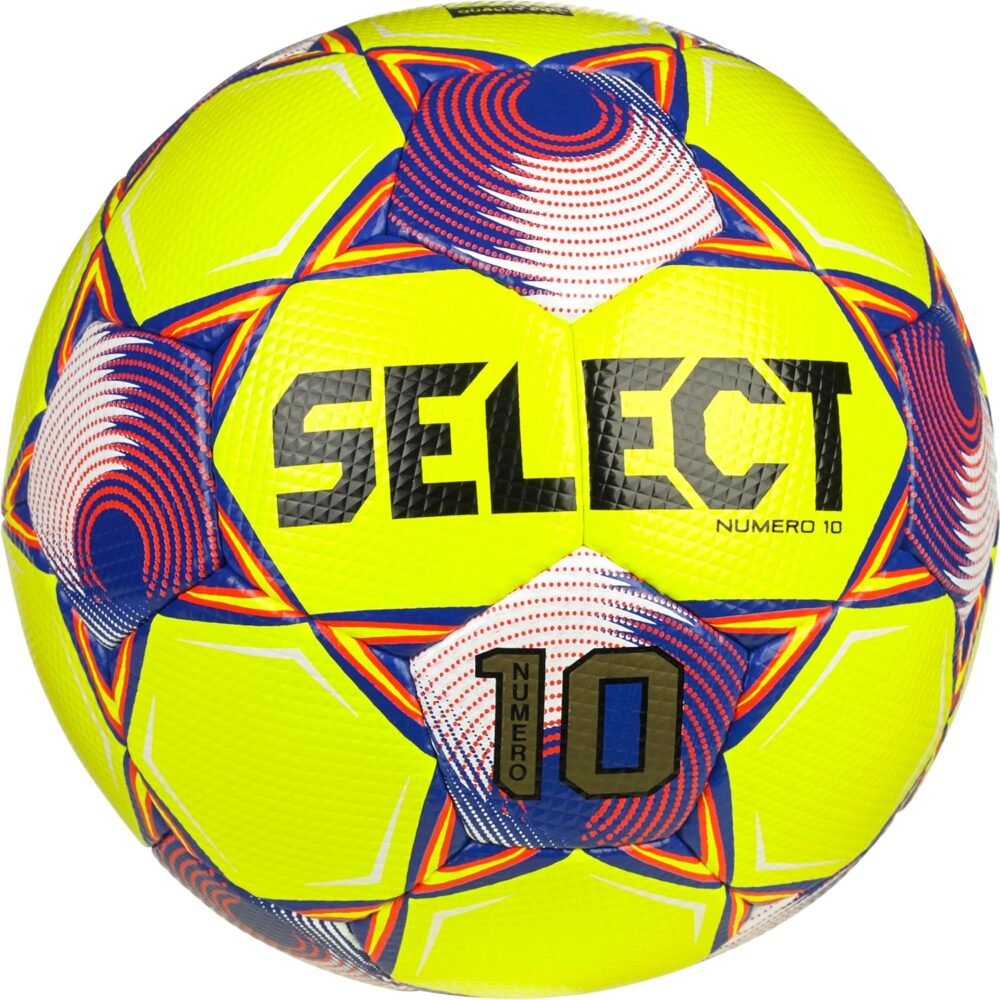 SELECT Numero 10 Soccer Ball, Yellow/Blue/Red V25, Size 5 : Sports & Outdoors
