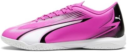 | PUMA Mens Ultra Play Indoor Trainer Soccer Shoes, Poison Pink Mens White Mens Black, 7.5 | Soccer