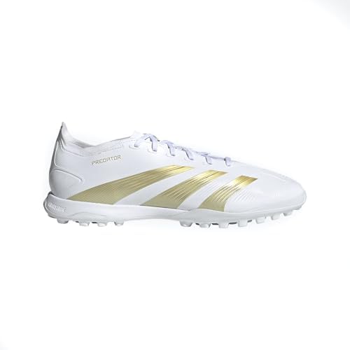 | adidas League Football Boots Turf White/Gold Metallic/Sandy Beige Metallic 7 Medium | Soccer