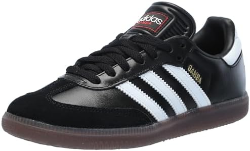 | adidas Unisex-Adult Samba Indoor, Black/White/Vivid Red