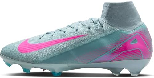 | Nike Mercurial Superfly 10 Elite FG High-Top Soccer Cleats ((Ocean Cube/Pink Blast)  Soccer