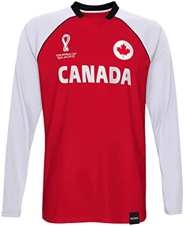 Outerstuff Mens FIFA World Cup Classic Third Short Sleeve Jersey, Red-White, Small : Sports & Outdoors