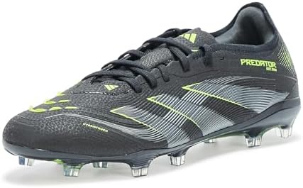| adidas Unisex Predator Pro Firm Ground Sneaker, Black/Carbon/Lucid Lemon  Soccer