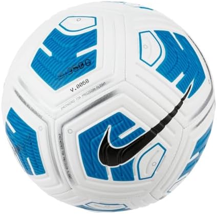 NIKE Unisex's NK Strk Team 350G-SP21 Recreational Soccer Ball, White/Blue/(Black), 5 : Sports & Outdoors