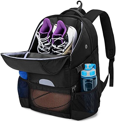 DSLEAF Basketball Backpack for Men, Soccer Bag with Ball Compartment & Shoe Compartment for Basketball, Soccer, Volleyball Training : Sports & Outdoors