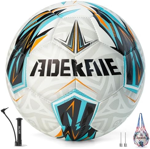 Soccer Ball Size 5 for All Age Indoor Outdoor Practicing, PU Official Size Soccer Ball, Soccer Gift for Boys Girls Youth Adults College Team, Ideal with Pump and Carry Net : Sports & Outdoors