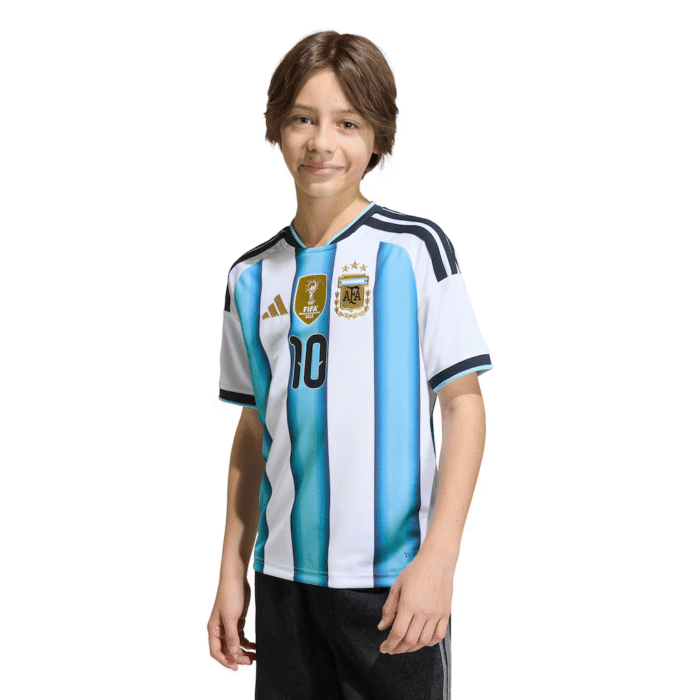Lionel Messi Argentina National Team adidas Youth FIFA x World Cup 2026 Home Replica Jersey - White