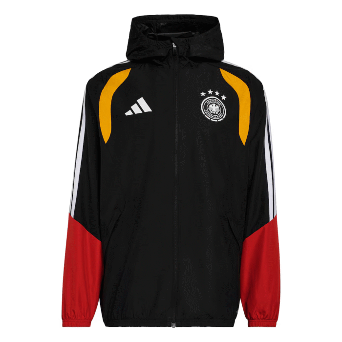 Germany National Team adidas FIFA x World Cup 2026 Tiro All Weather Full-Zip Jacket - Black