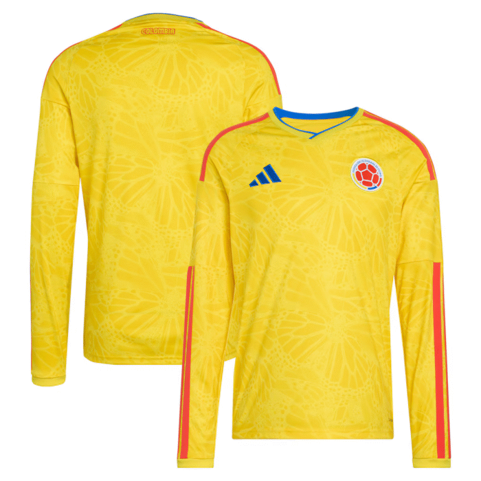 Colombia National Team adidas FIFA x World Cup 2026 Home Replica Long Sleeve Jersey - Yellow