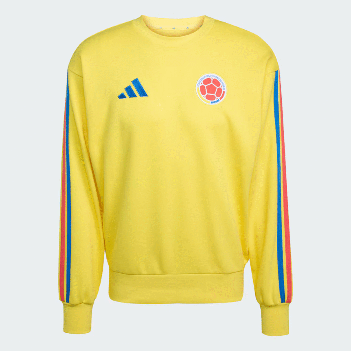 Colombia National Team adidas FIFA x World Cup Alphaskin Crewneck Sweatshirt - Yellow