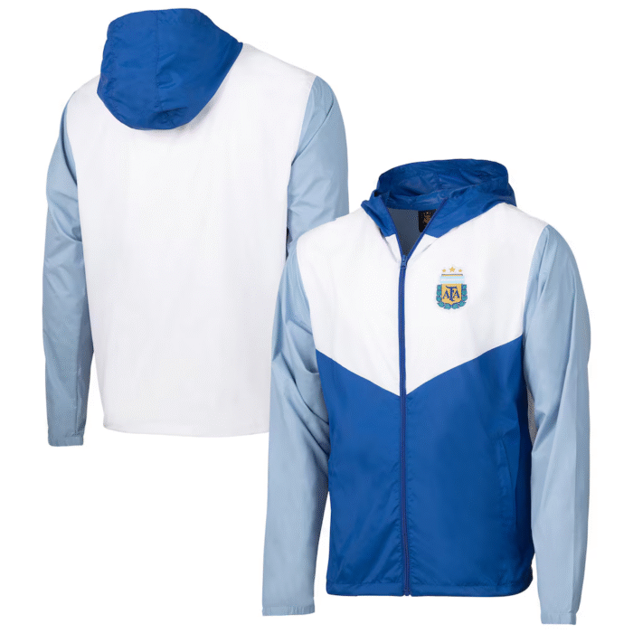 Argentina National Team Block Pro Full-Zip Windbreaker Jacket