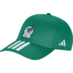Mexico National Team adidas Unisex FIFA x World Cup 2026 3 Stripes Baseball Adjustable Hat - Green